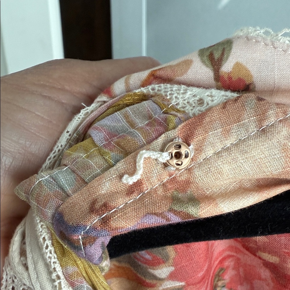 Zimmermann Pink and Blue Floral Mini Dress - Picture 3 of 4